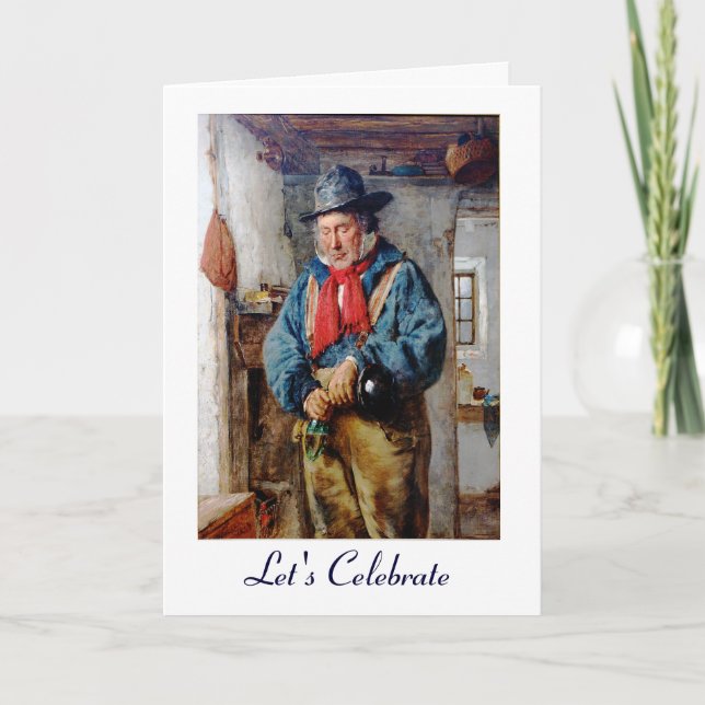 Tarjeta Un Irlandés Pone A Whiskey En La Cara Por Su Cumpl (Anverso)