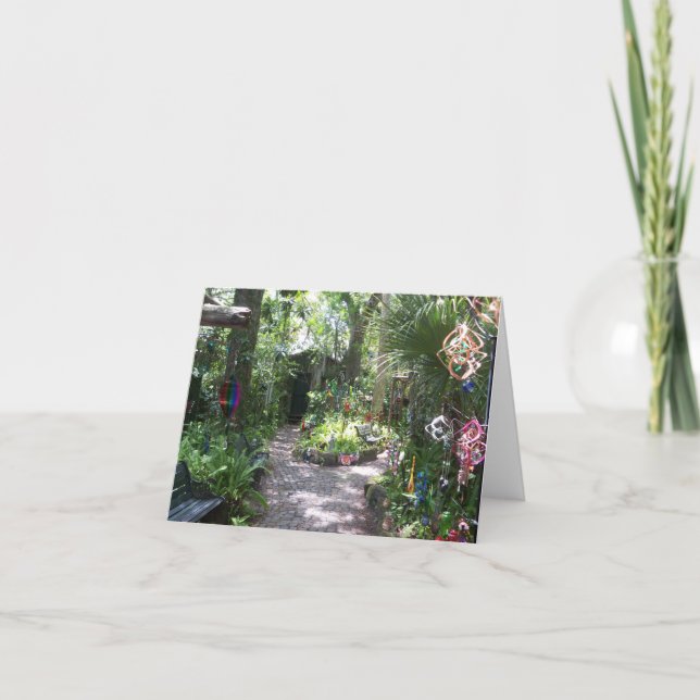 Tarjeta Un jardín mágico (Anverso)