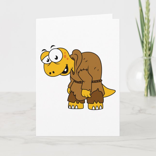 Tarjeta Un jorobado de dinosaurio Personalizado. (Anverso)