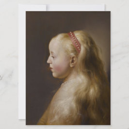 Tarjeta Un joven Chica rubio (por Jan Lievens)