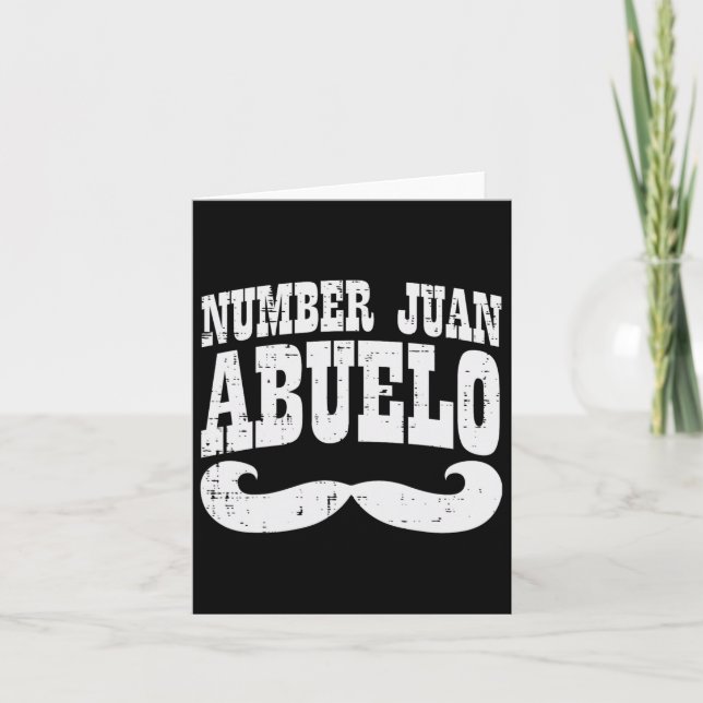 Tarjeta Un Juan Abuelo Día del Padre Español Abuelo Mexica (Anverso)