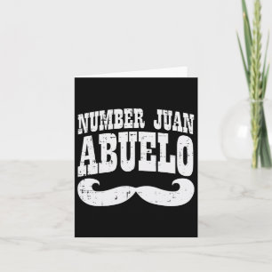 Tarjeta Un Juan Abuelo Día del Padre Español Abuelo Mexica
