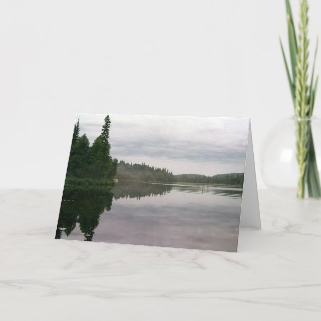 Tarjeta Un lago reservado (Anverso)
