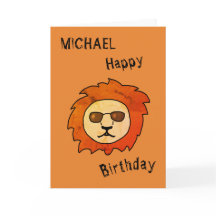 Un león de Guay con nombre de gafas de sol