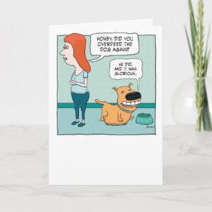 Tarjeta Un lindo y feliz cumpleaños de perro sobrante