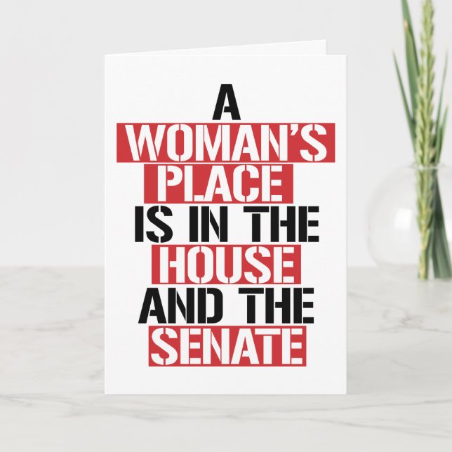 TARJETA UN LUGAR PARA MUJERES ESTÁ EN LA CASA (Anverso)