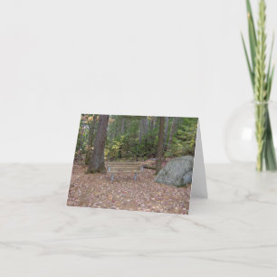 Tarjeta Un lugar para pensar un protector en blanco