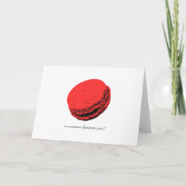 Tarjeta un macaron fraise par jour!