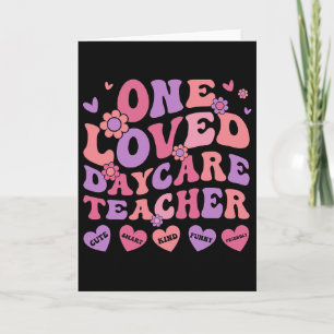 Tarjeta Un maestro de guardería amado día de San Valentín 