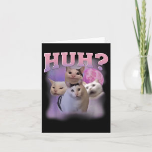 Tarjeta Un meme gracioso que ama el humor a un gato que se