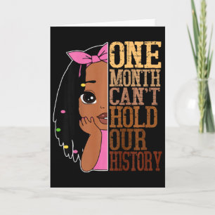 Tarjeta Un Mes No Puede Contener El Mes De La Historia Neg