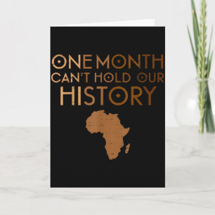 Tarjeta Un Mes No Puede Contener Nuestra Historia Melanina