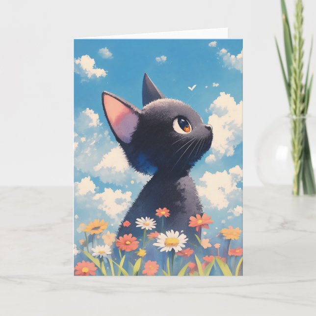 Tarjeta Un misterio de la pradera del gato (Anverso)