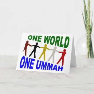 Tarjeta Un mundo uno Ummah