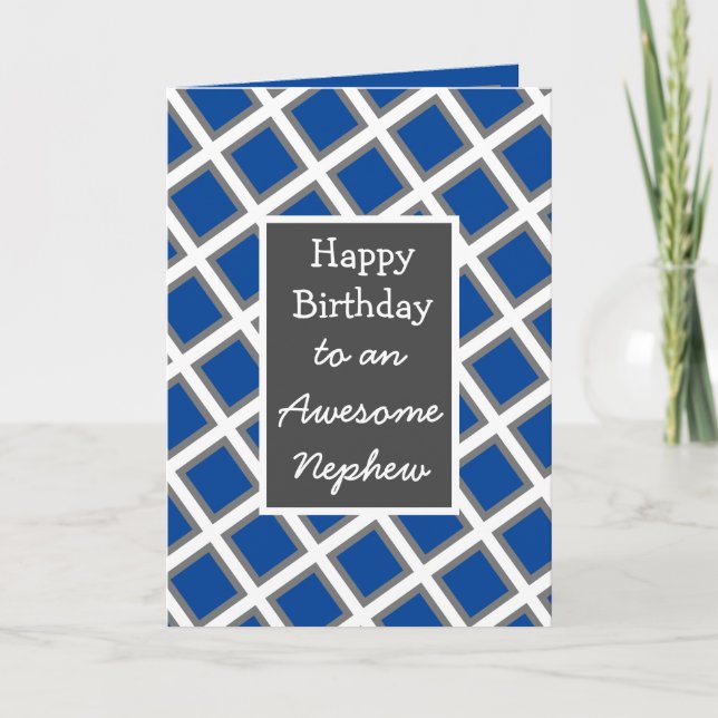 Tarjeta Un nesobrino feliz de cumpleaños personalizado (Anverso)