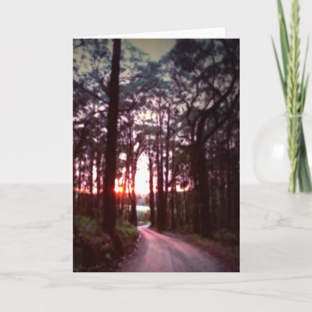 Tarjeta Un nuevo amanecer (Anverso)