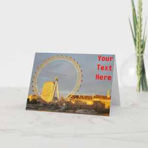 Tarjeta Un ojo Londres personalizable