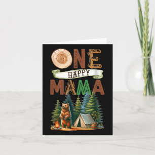Tarjeta Un oso de campamento de cumpleaños feliz a mamá Ca