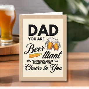 Tarjeta Un padre simple y gracioso que eres un día de padr