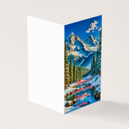 Tarjeta Un país maravilloso para el invierno