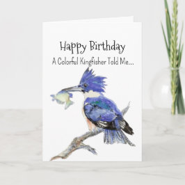 Tarjeta Un pájaro divertido de cumpleaños de la personalid