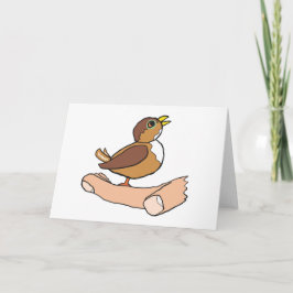 Tarjeta Un Pájaro En La Mano