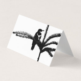 Tarjeta Un pájaro en una rama