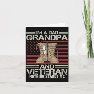 Tarjeta Un papá abuelo y veterano actuación del día del pa