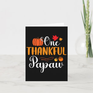 Tarjeta Un Papá agradecido Día de Acción de Gracias Otoño 