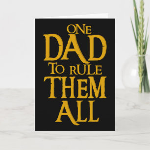 Tarjeta Un papá para gobernarlos a todos Gif del Día del P