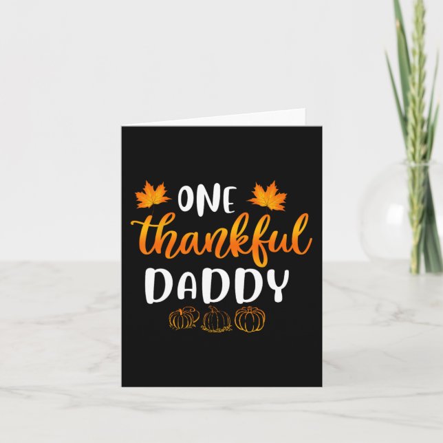 Tarjeta Un papi agradecido cae Día de Diversión de Otoño (Anverso)