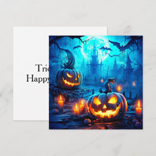 Tarjeta Un Par De Calabazas De Malas Conductas Feliz Hallo