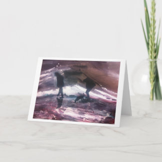 Tarjeta Un paseo por las olas