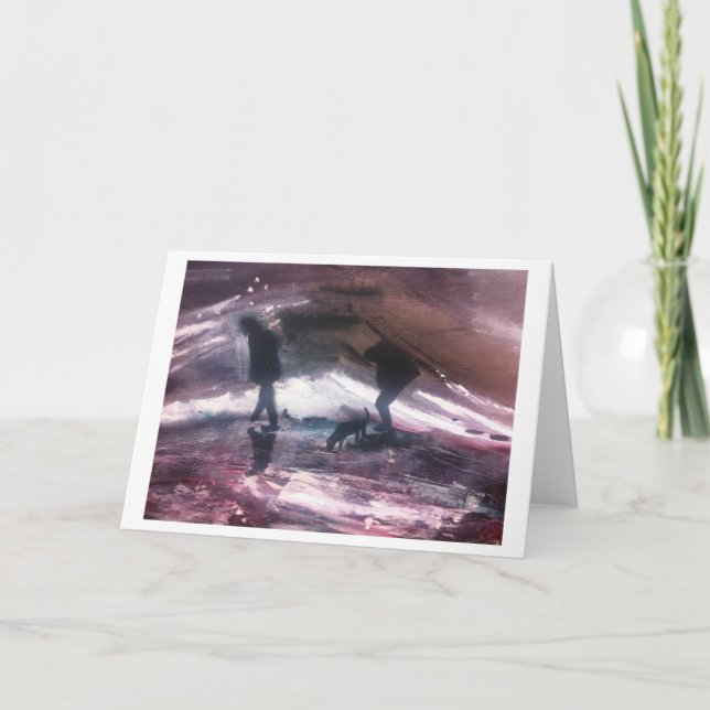 Tarjeta Un paseo por las olas (Anverso)