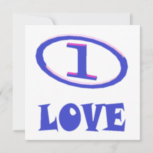 Tarjeta Un patrón de arte de amor con un toque azul de mor