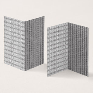 Tarjeta Un patrón geométrico blanco y gris llena la imagen