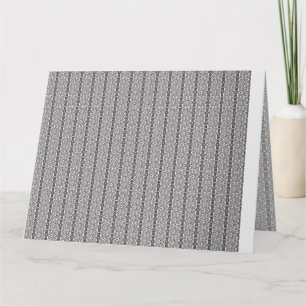 Tarjeta Un patrón geométrico blanco y gris llena la imagen