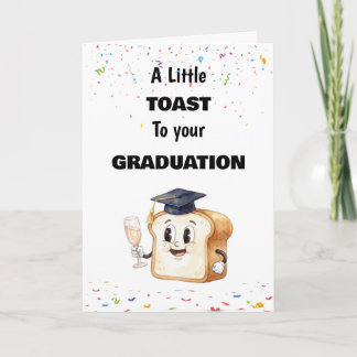 Tarjeta Un pequeño brindis por tu graduación, Felicidades 