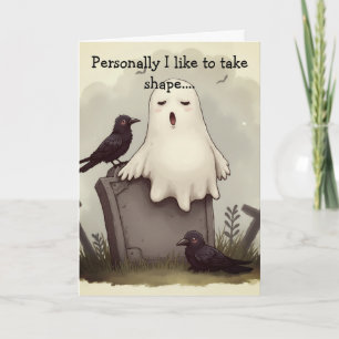 Tarjeta Un pequeño pensamiento fantasmal