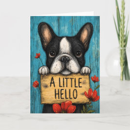 Tarjeta Un pequeño saludo de Sweet Pup