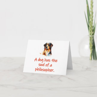 Tarjeta Un Perro Tiene El Alma