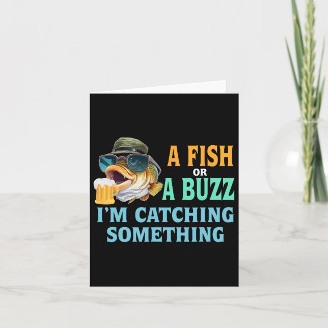 Tarjeta Un pez o un rumor que estoy pescando (Anverso)
