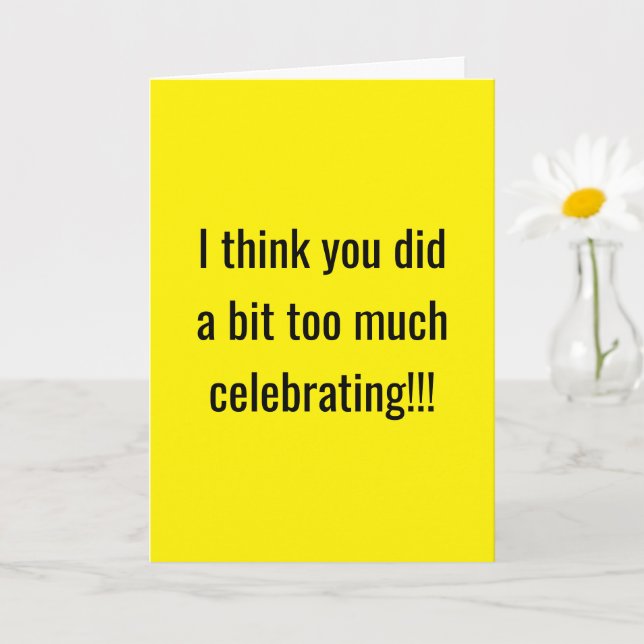 Tarjeta Un poco de celebración, feliz cumpleaños (Planta pequeña)