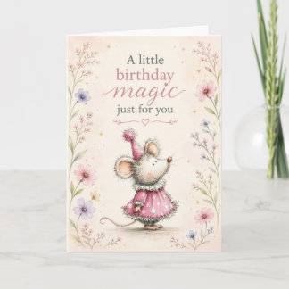 Tarjeta Un poco de magia de cumpleaños para ti