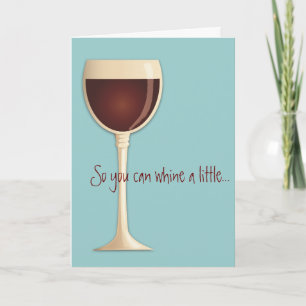 Tarjeta Un poco de puño, Wine mucho Cope Animation Card