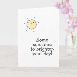Tarjeta ¡Un poco de sol para alegrar el día!