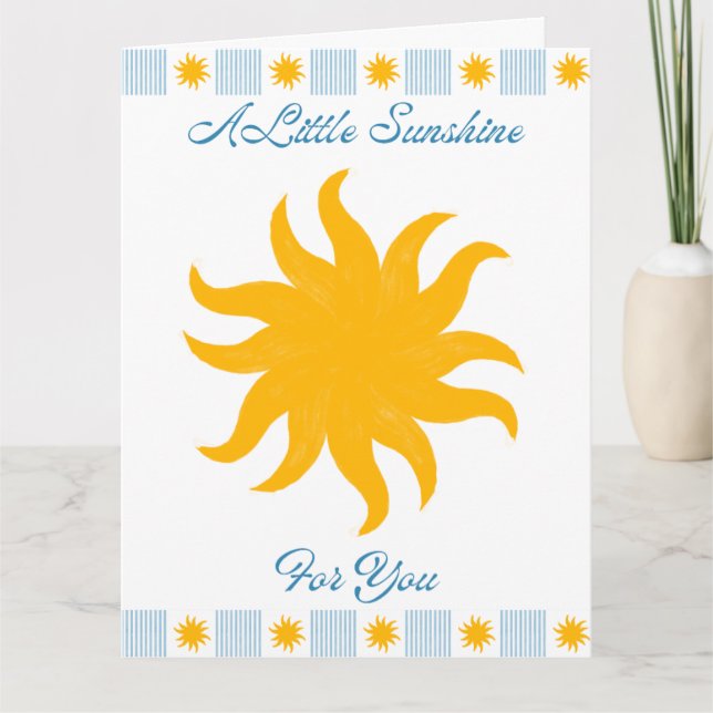 Tarjeta Un Poco de Sol Para Ti (Anverso)