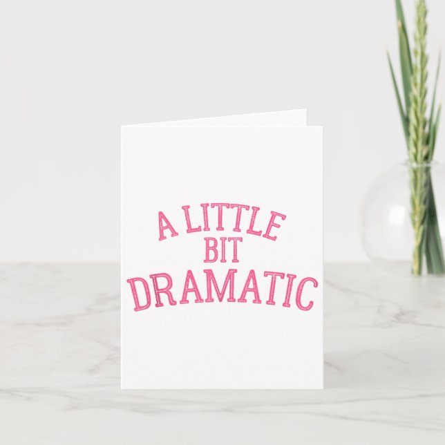 Tarjeta Un poco dramático  (Anverso)