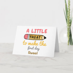 Tarjeta un poco gracioso de vuelta a la escuela