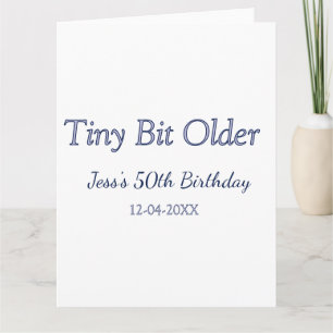 Tarjeta un poco más viejo cumpleaños 50 morado pastel mode